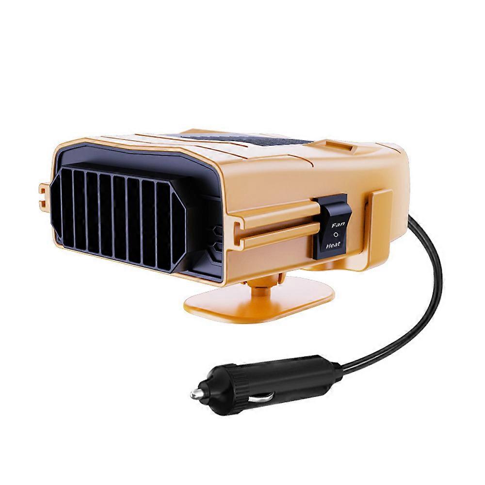 Portable Car Heater, 12V Fast Heating or Cooling Fan with 360 Degree Rotating Head, 2-In-1 Defroster Heater for Car