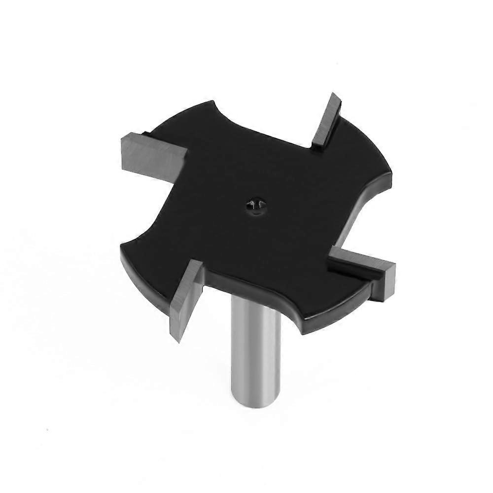 1pc 1/4' 6.35mm Shank 4 Flute TType Slotting Cutter Woodworking Tool Router Bits for Trimming Machine