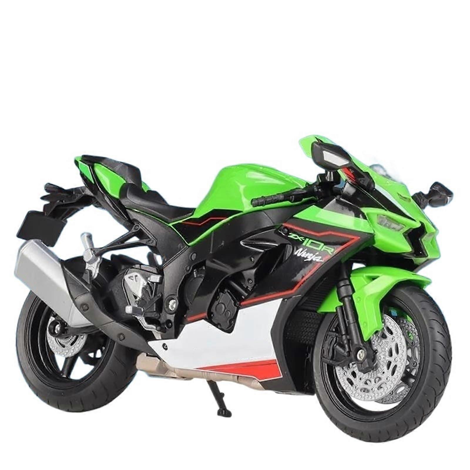 ZX-10R Model Motorcycle 1:12 Scale Heavy Duty Alloy Construction Green Color Details