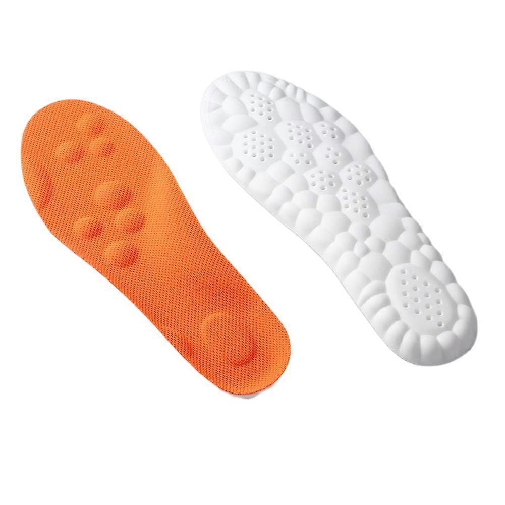 Unisex PU Soft Shoe Insoles Anti-odor Breathable Shoes Insert for Running Shoes