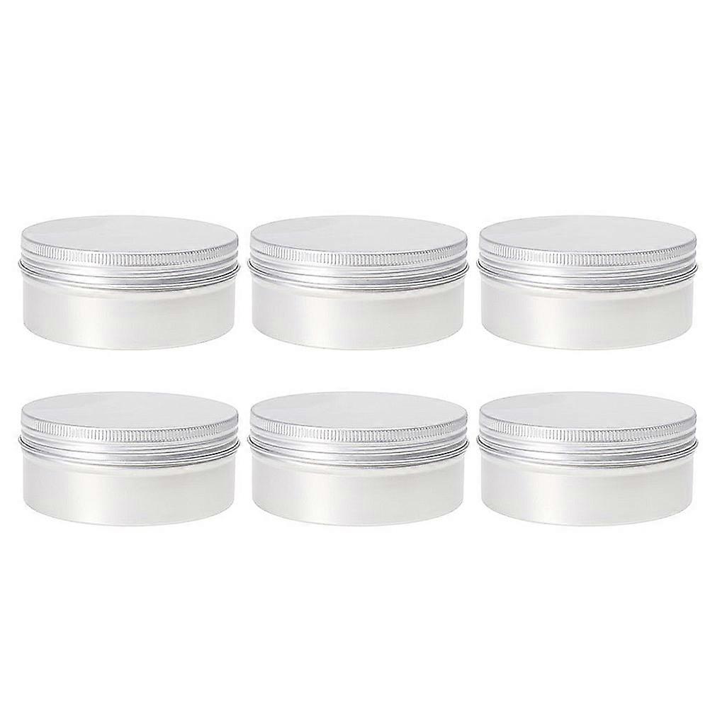 Portable Aluminum Cosmetics Box for Travel and Daily Use Silver Very Light and Small 100ml