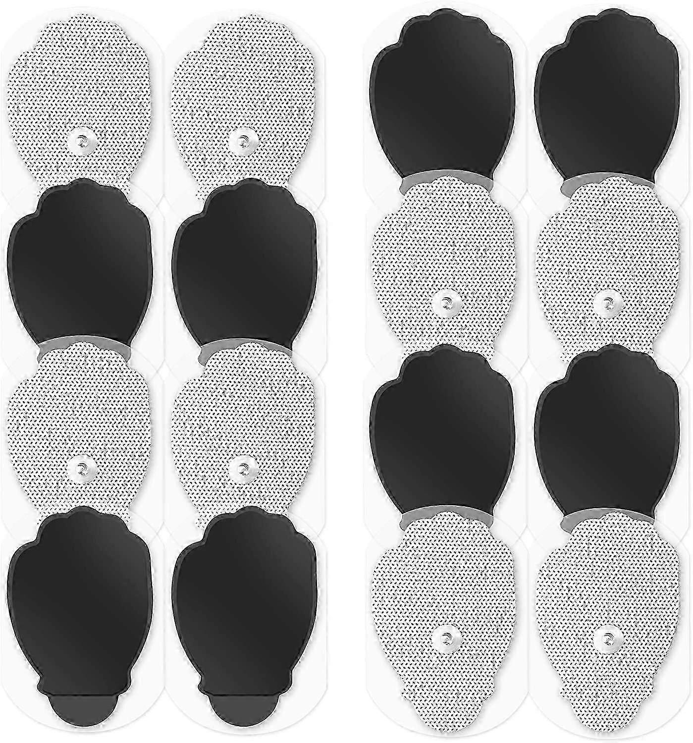 16 Reusable TENS Electrode Pads for Electronic Muscle Stimulation (Hand Shape)