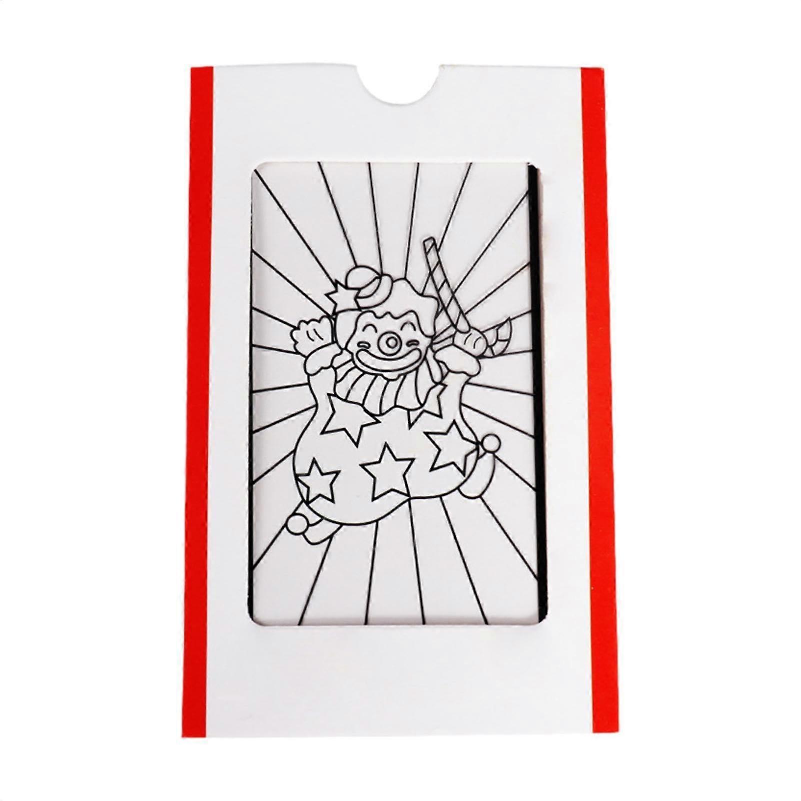 Changing Clown Colour Card - Magic Tricks Prop, Colour-Changing Gimmick, Close-Up Illusion Props For Kids