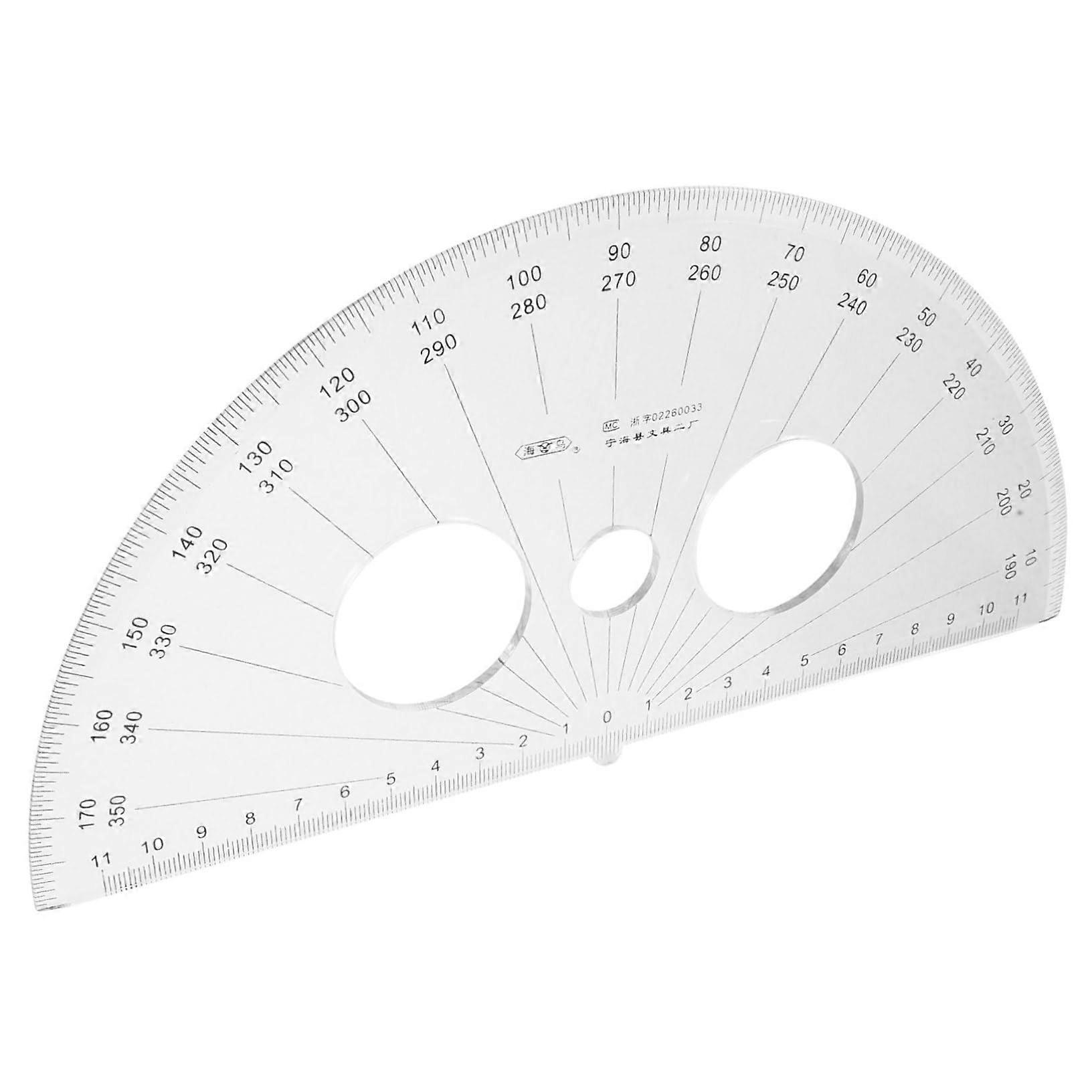 180 Semicircle Protractor Triangle Drawing Ruler Geometric Mathematical Protractor Protractor Measuring Compass Protractor Drawing Tool Plastic