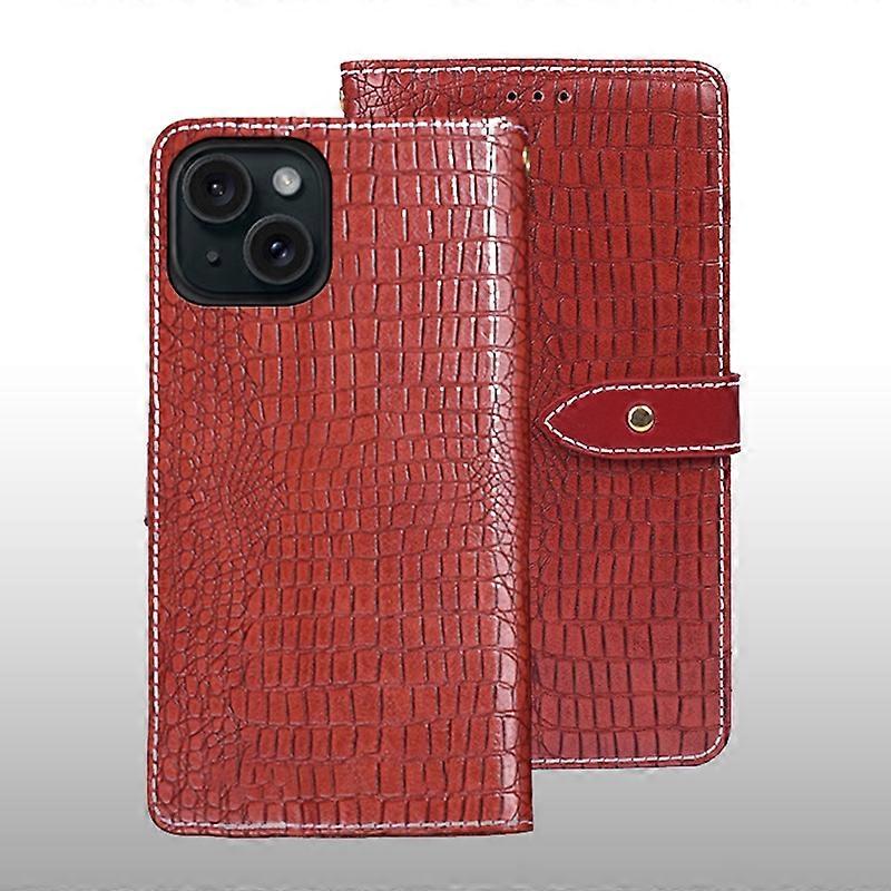 idewei Crocodile Texture Leather Phone Case