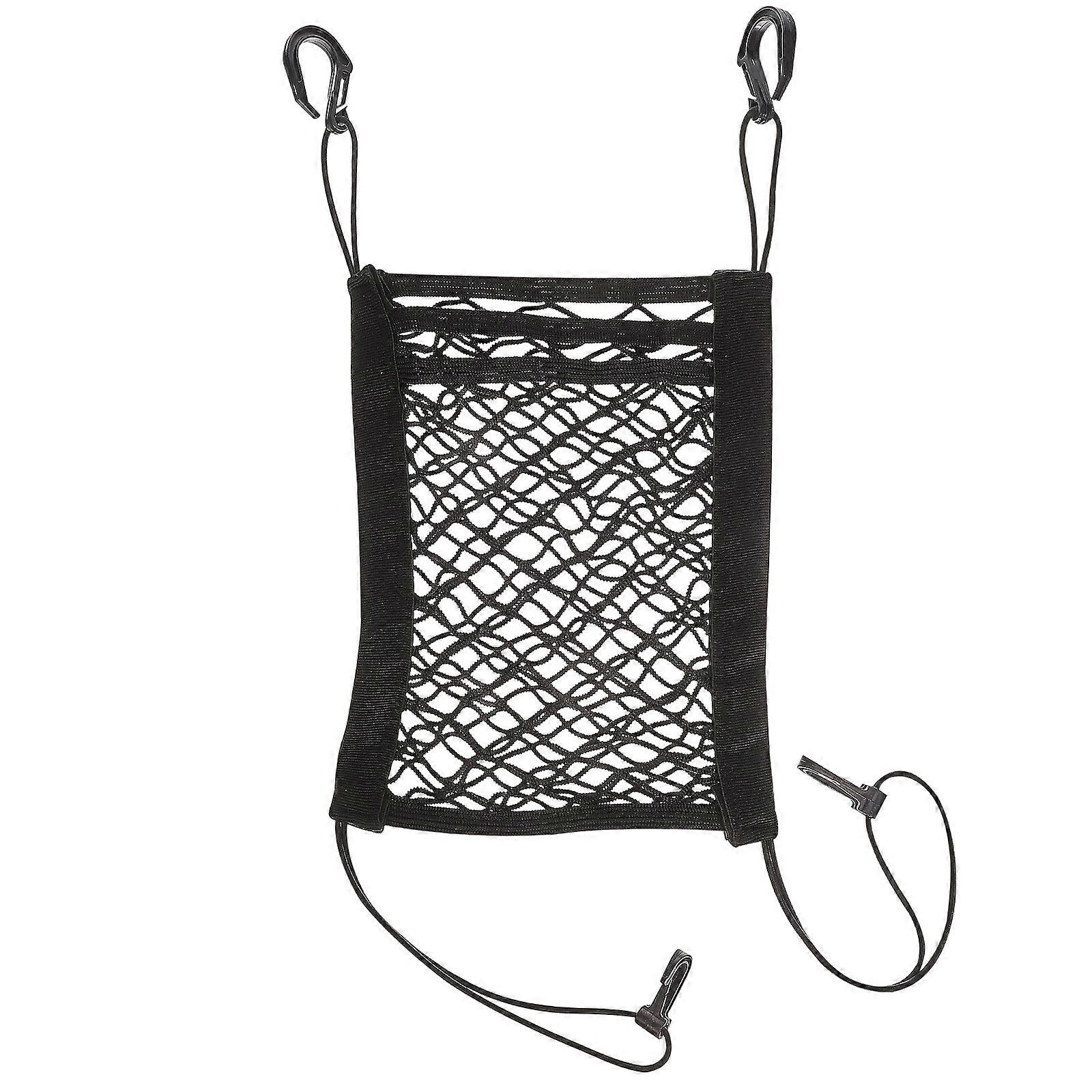 Front Seat Organizer Divider Car Net Pocket For Car Travel Daily Use Fabric 30 00X23 00X1 00CM 1Set