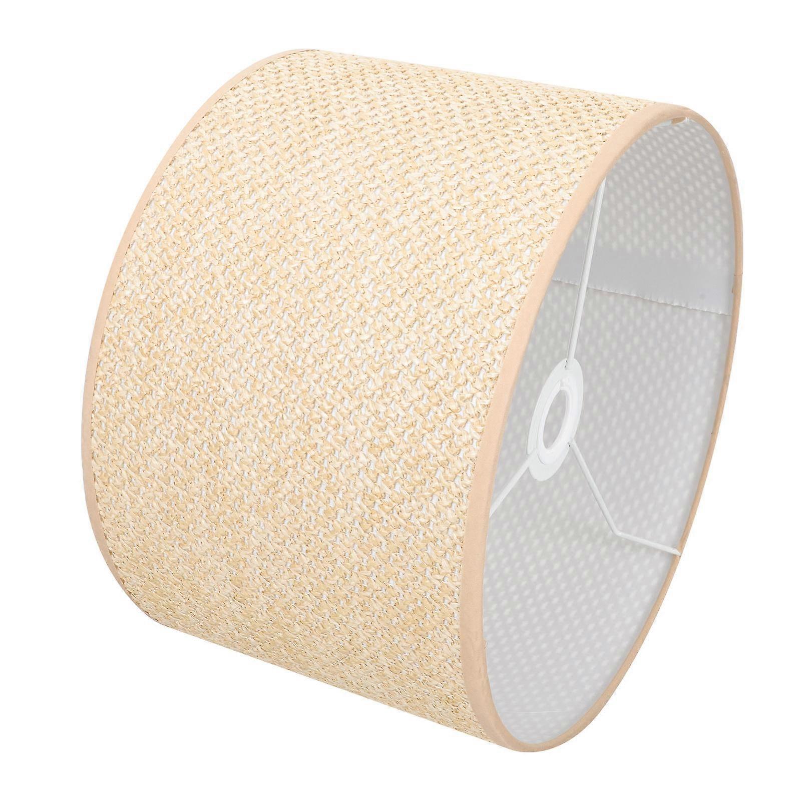 Lampshade Fittings Modern Lamp Cover Yellow Hexagonal Woven Pattern Make Light Softer For Dining Room Entrance 1Set