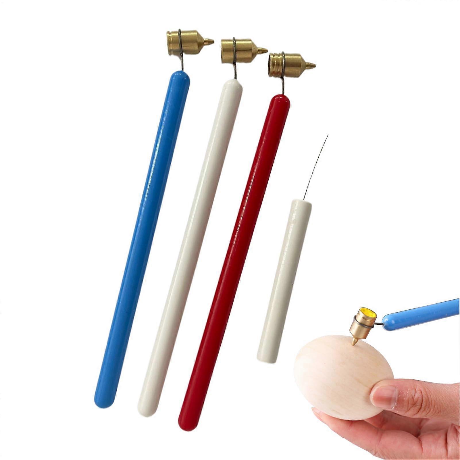 Set of 4 Pysanky Eggs, Fluid Writer Pen Set, Hot Wax Drawing Pens