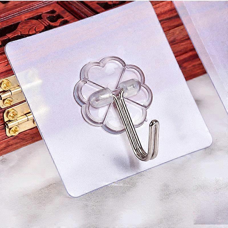 4Pcs Solidly Transparent Suction Cup Sucker Wall Hooks Hanger Wall Storage Holders
