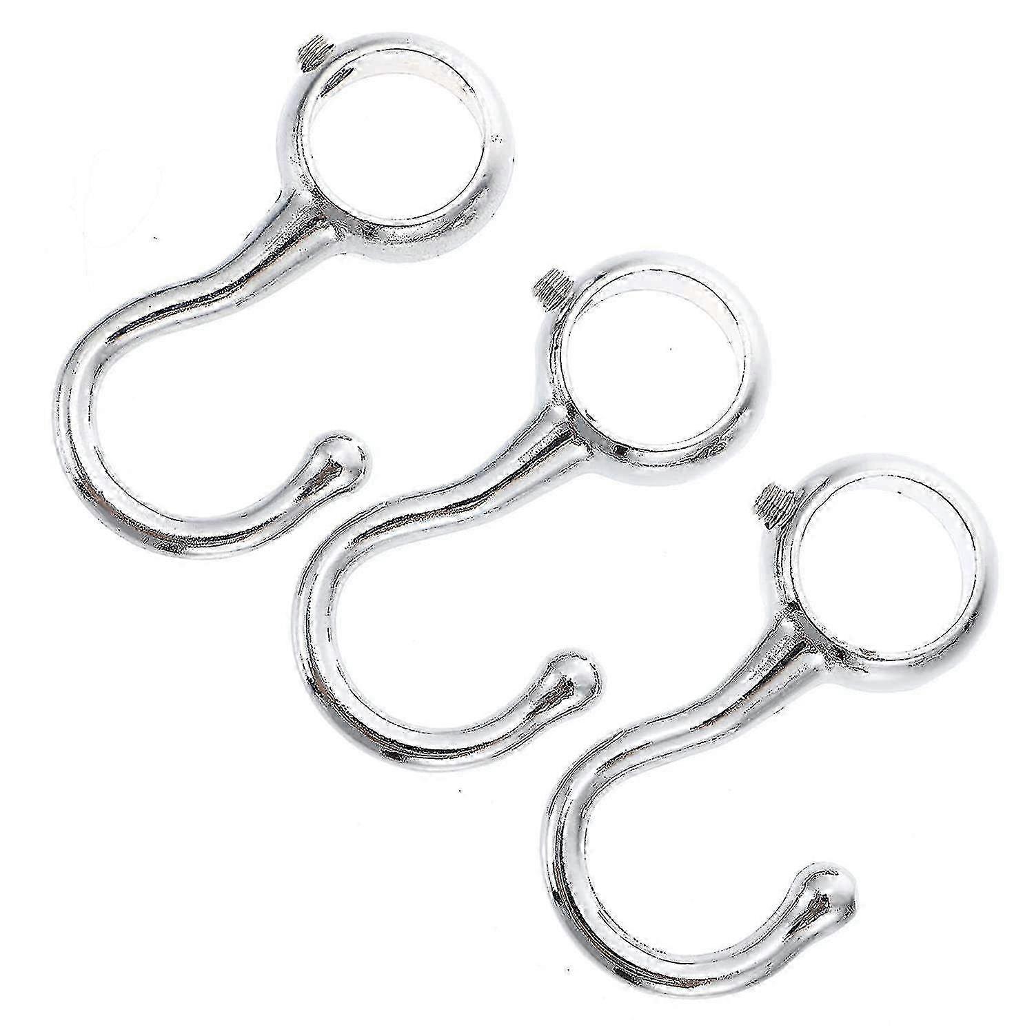 Windproof Table Hooks - Set of 3 Silver Coat Hangers for Laundry & Household Use - Durable & Versatile Storage Solution