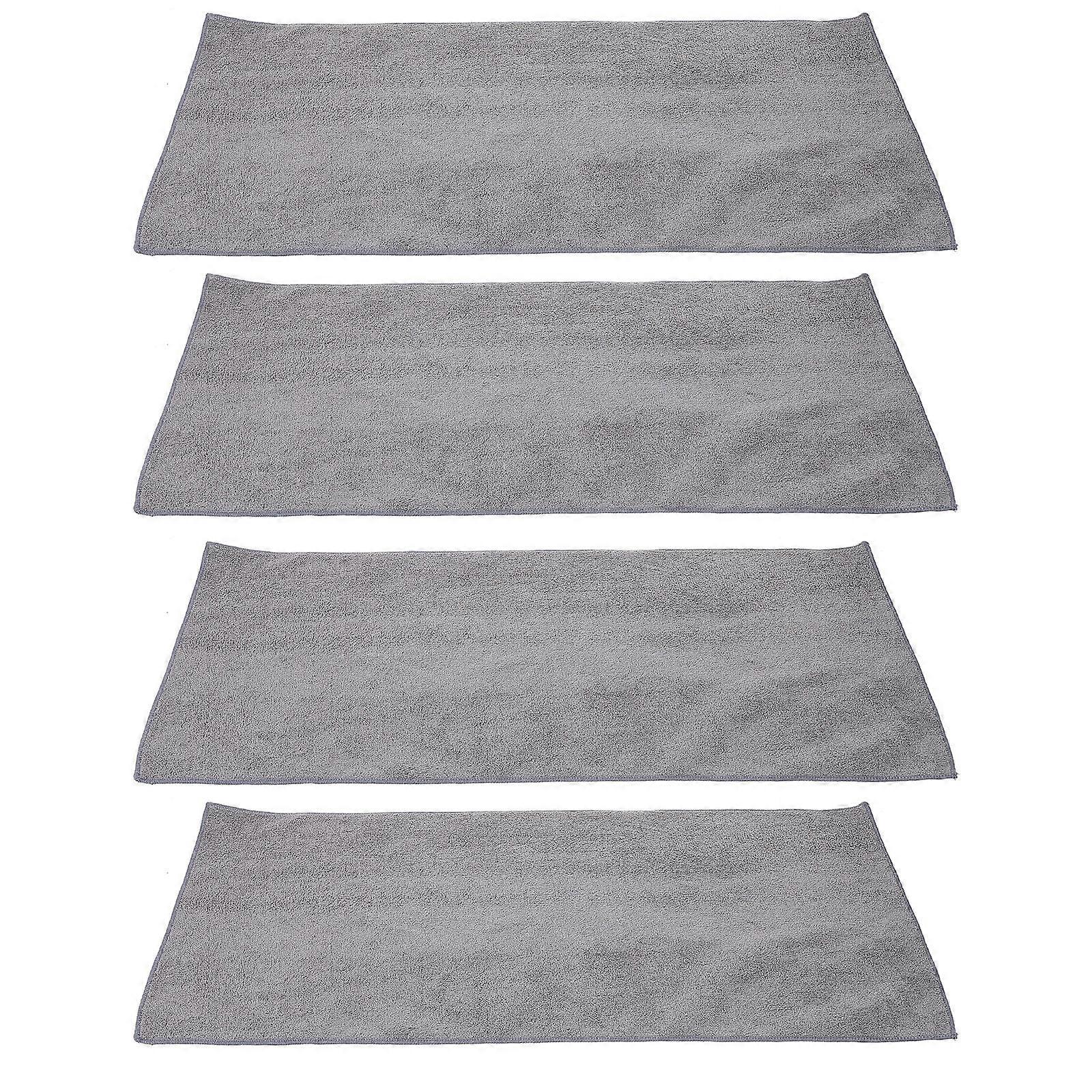 Super Absorbent Car Drying Towels with Coral Fleece Material for Clean Use Grey 4pcs