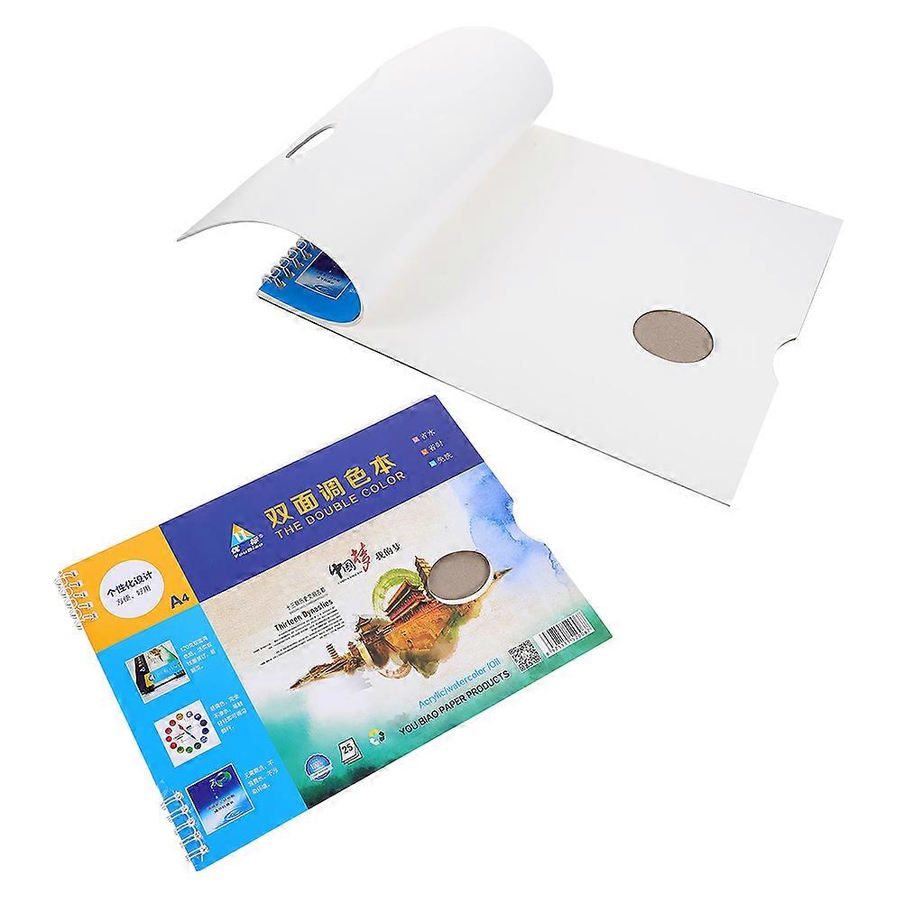 2 Books of White Paper Mixing Trays for Painting Nail Art and Pigment Mixing 100 Sheets Total