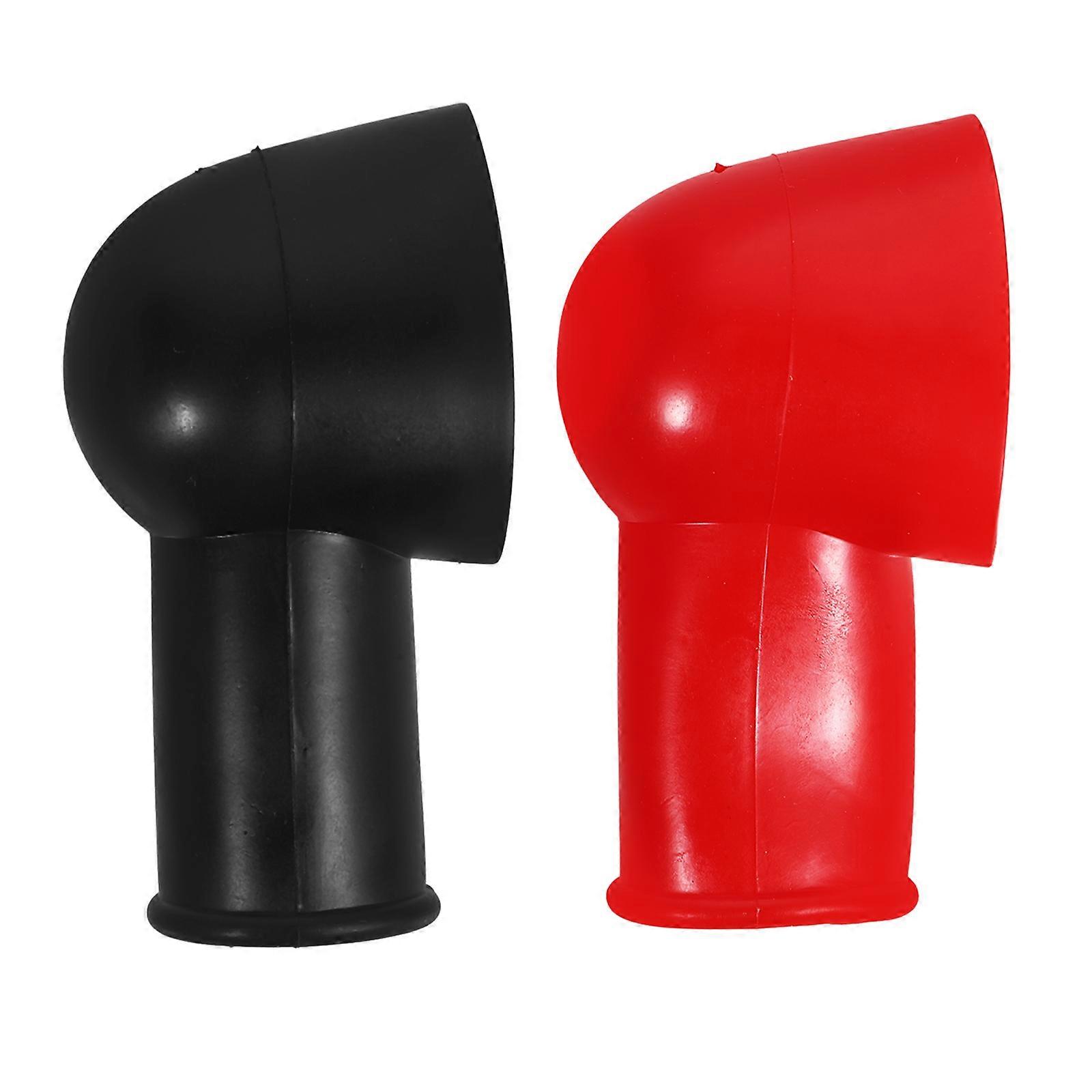 Car Battery Terminal Protector with Unique Pipe Design for Positive Negative Posts Rubber Plastic