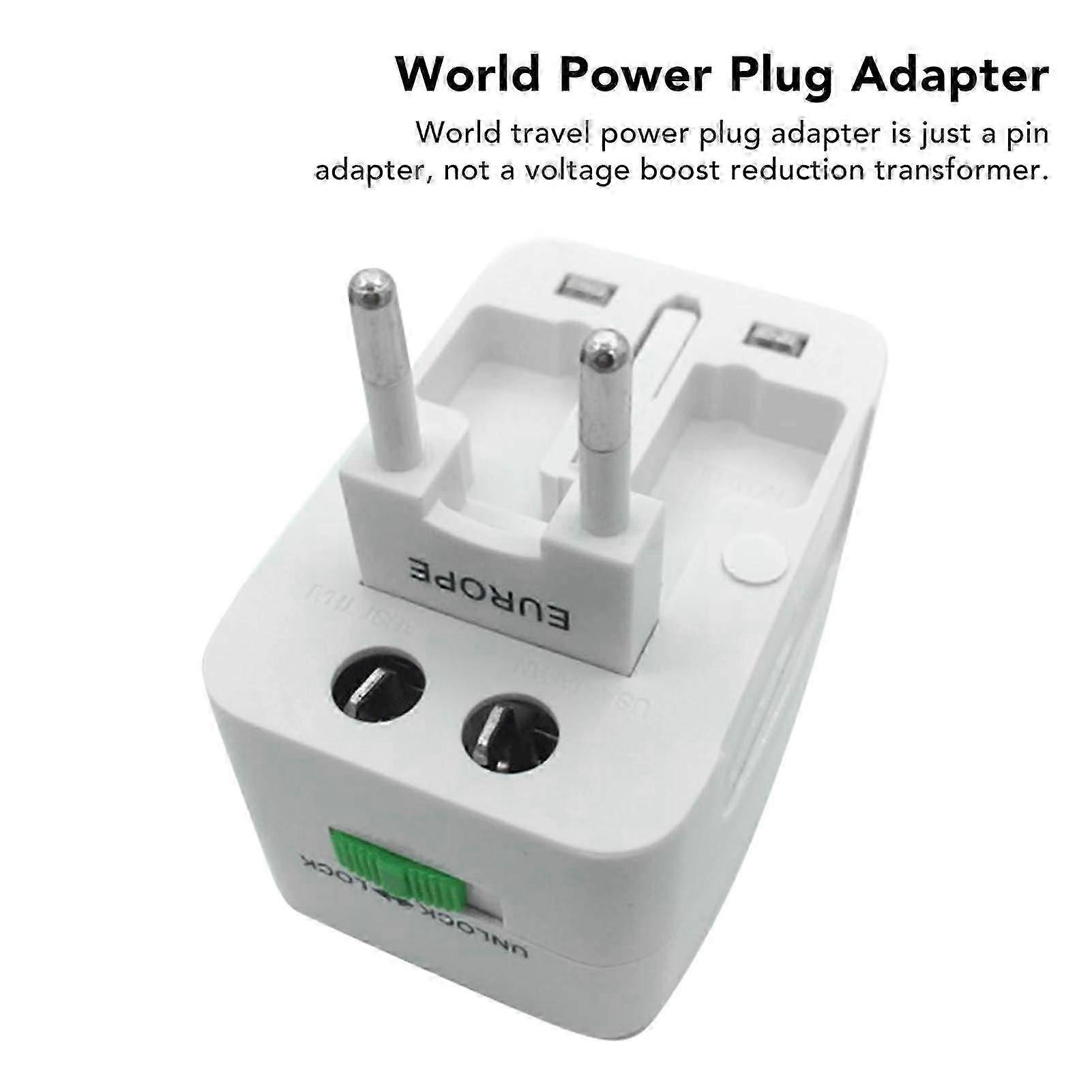 Universal 4-in-1 Travel Power Adapter with Worldwide Plug Compatibility