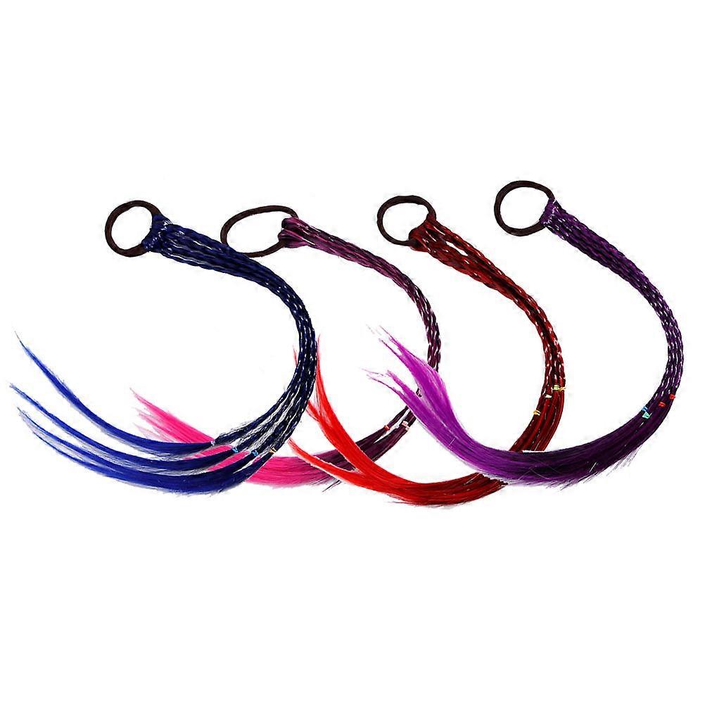 קליפים לשיער פאה שיק לילדים מגוון סיבים צבעוניים עמידים קלים ונוחים, למסיבות, חגים, שימוש יומיומי