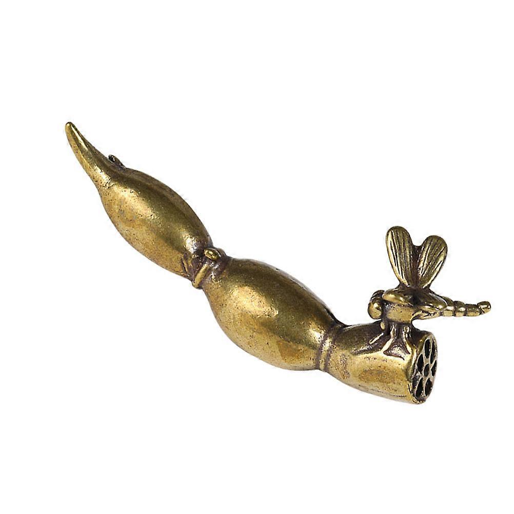 Elegant Brass Craft Dragonfly Decor Unique Festival 3.14x1.18x0.59inch 1PC