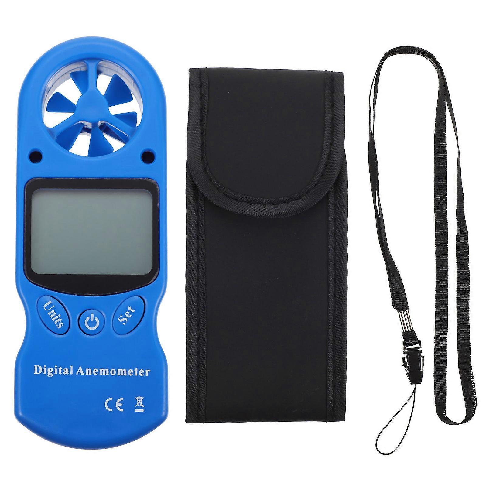 Mini Handheld Hygrothermograph Device For Air Conditioning Systems Featuring Measurement 11.5X4.3X2CM In Blue 1Pack