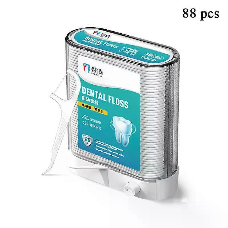 Dental Floss Dispenser, 88 Pcs Portable Automatic Floss Storage Case Box