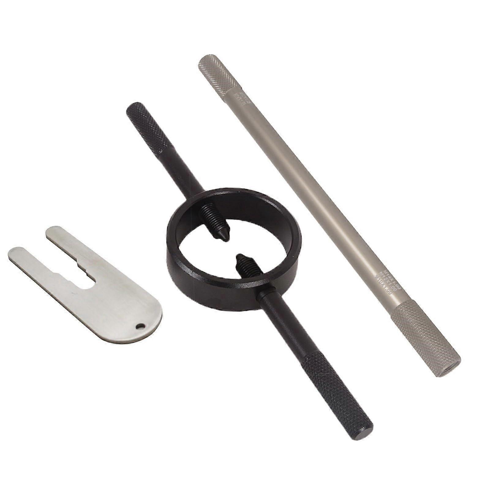 Ergonomic Motorcycle Fork Spring Compressor Set - Adjustable, Safe Tool Kit for Front Fork Servicing, Fits Most Forks