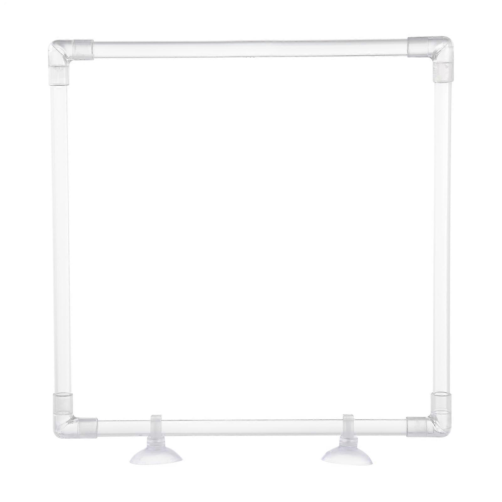 Floating Plant Ring for Aquarium  Fish Feeding Ring, Suction Cup Net Part  Floating Acrylic Loop for Efficient Feeding, Plant Fence for Betta