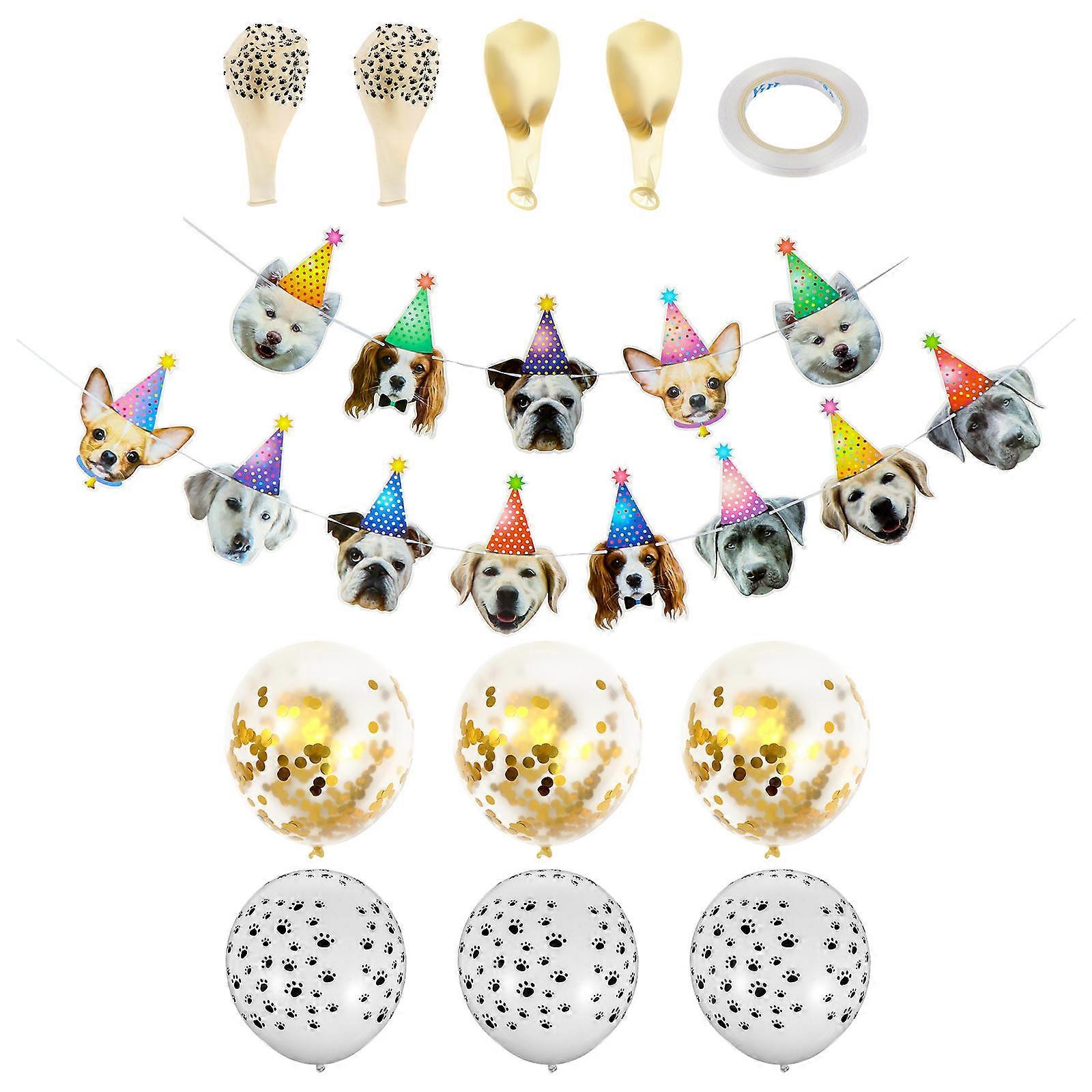 Creative Dog Banner Set Ideal for Festive Pets Gathering Atmosphere