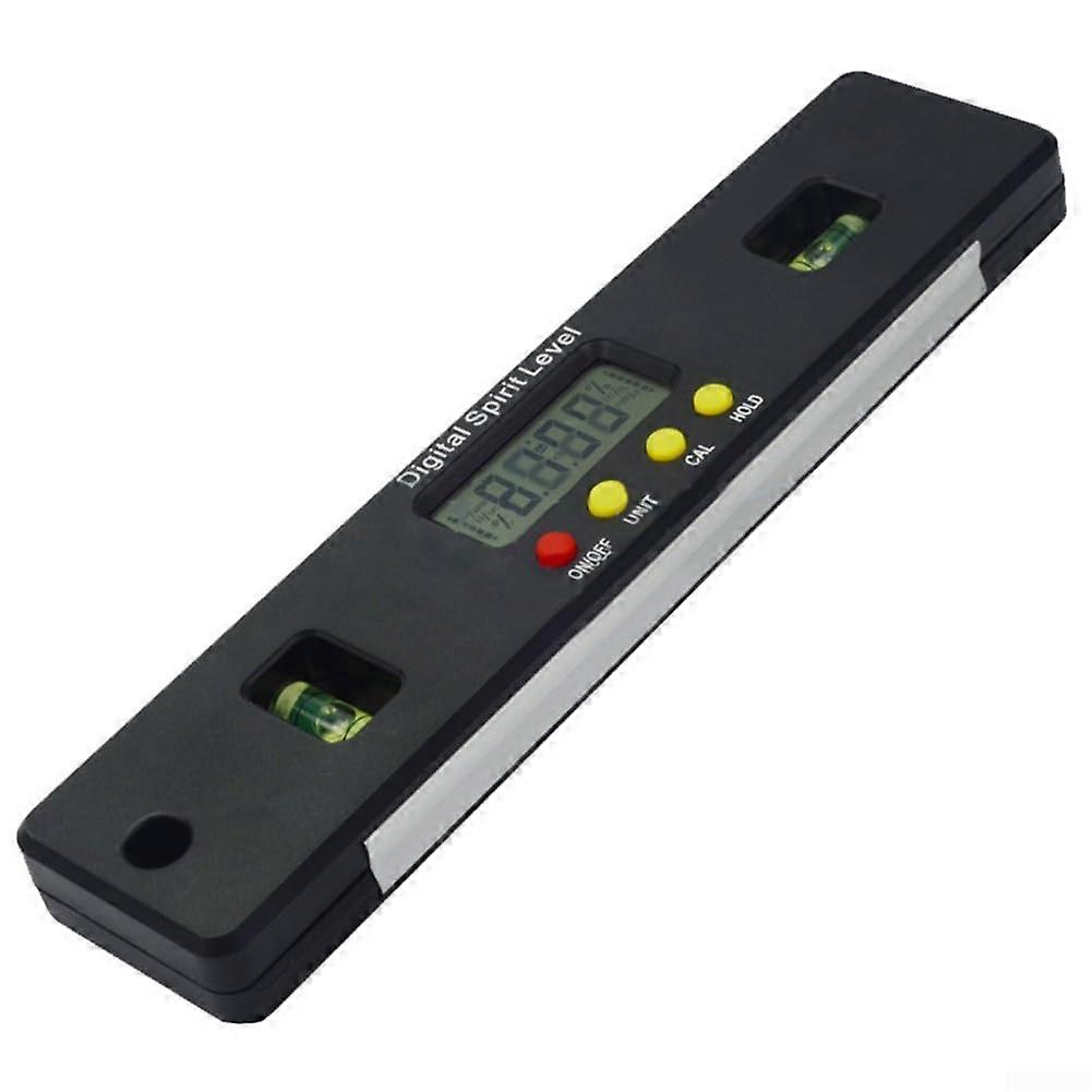 Bar Inclinometer Vertical Screen Precision Angle Meter Absolute and Relative Measurement 200mm 4x90 Degrees Four Sides
