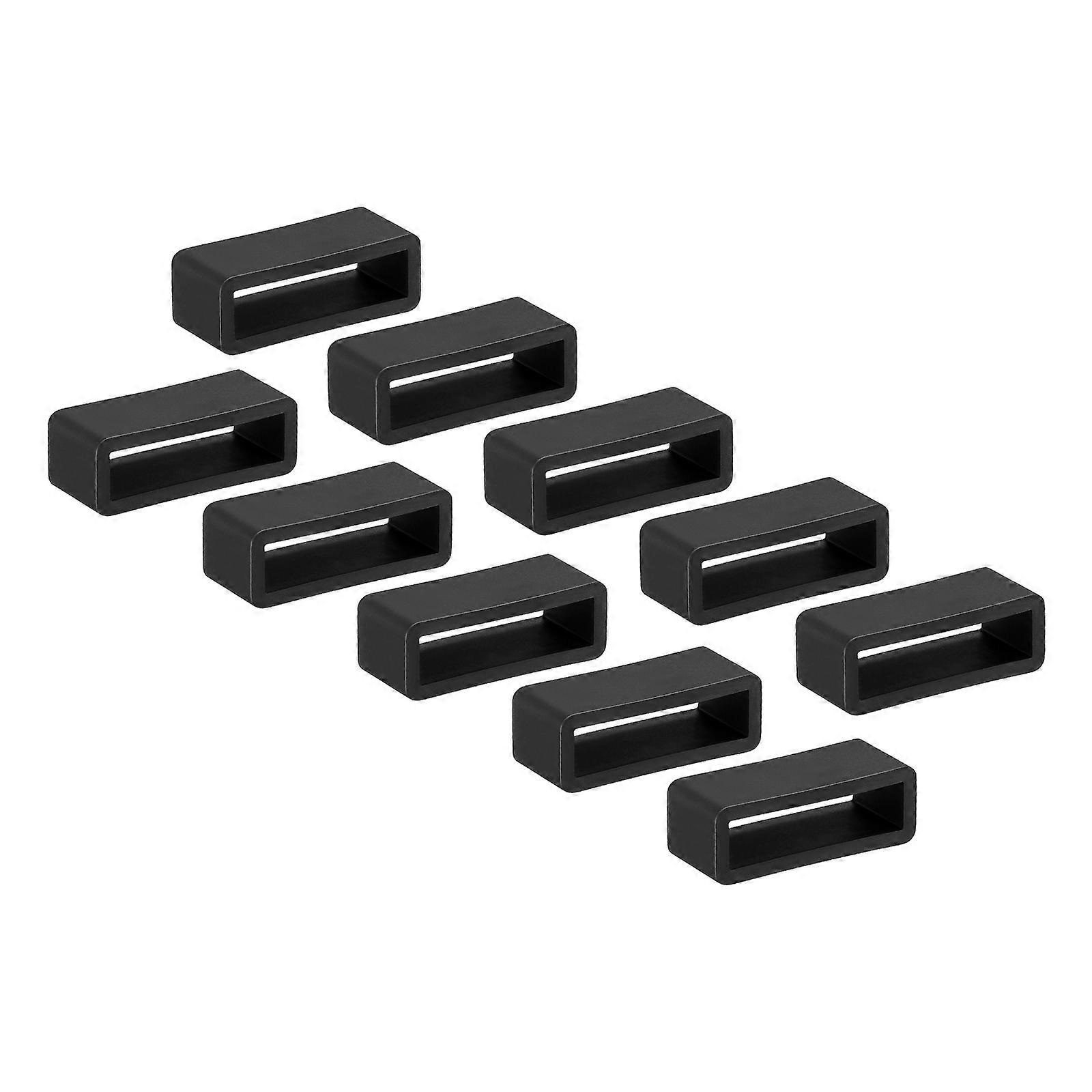 Silicone Watch Band Holder for Secure Fit Keeper Set of 10 with 22mm Diameter