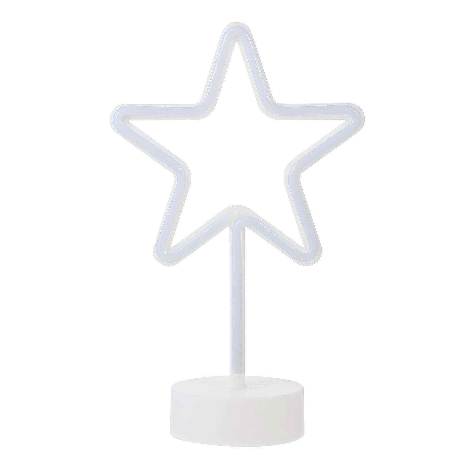 Table Neon Lamp Star Neon Night Light For Users Who Want A Charming Atmosphere 30.5X10Cm Night Light 1Pcs