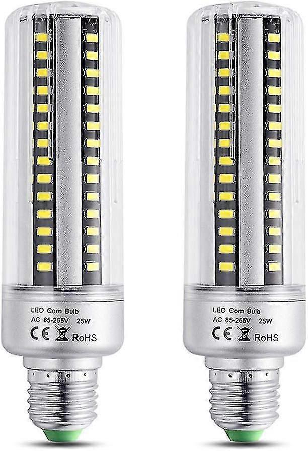 E27 25W LED電球ウォームホワイト3000K、2500LM高輝度、200Wハロゲン電球相当、調光不可、E27 LEDコーン電球、シーリングライト用、2個入り