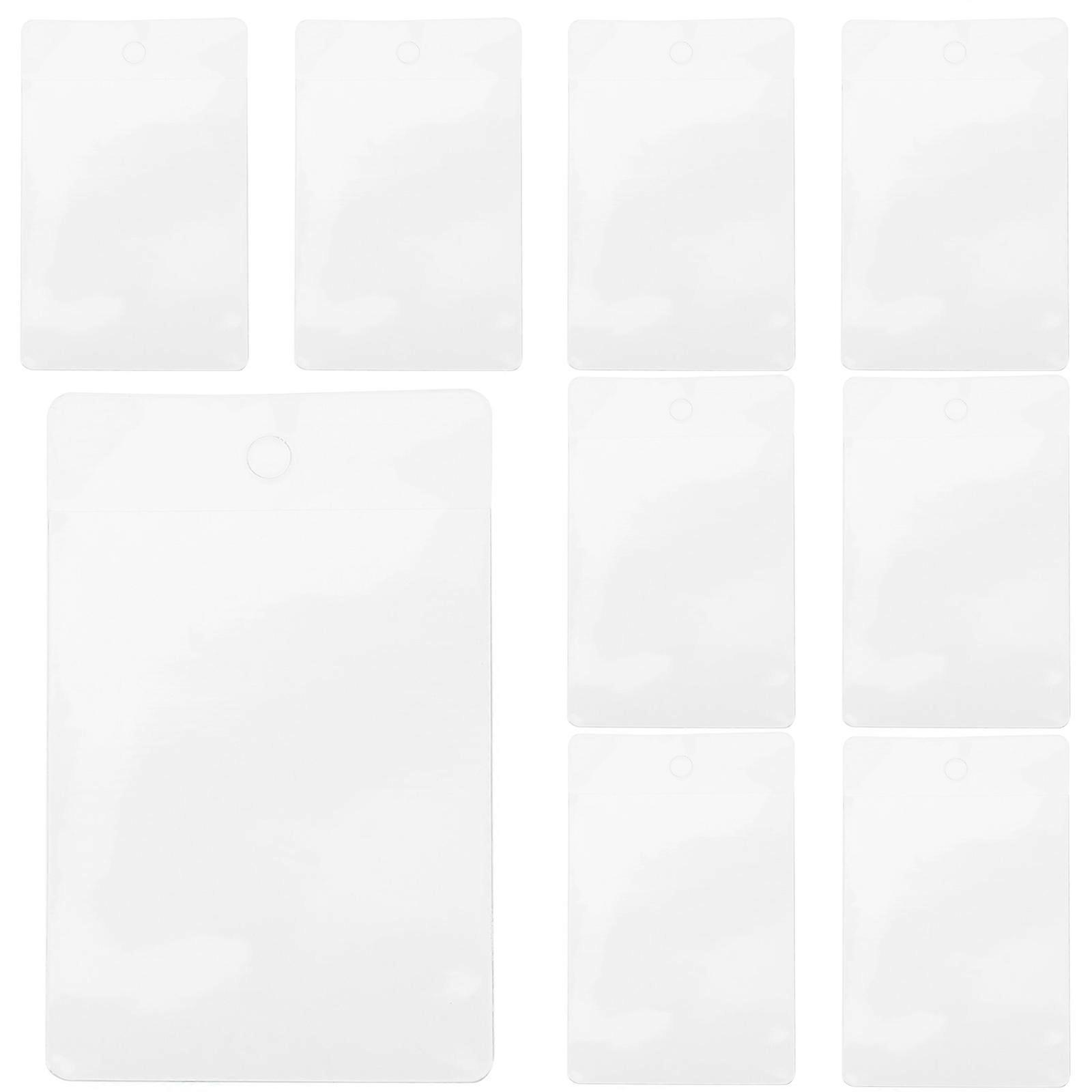 100Pcs Index Card Pockets Reusable Label Covers Practical Card Holders Useful Sleeves