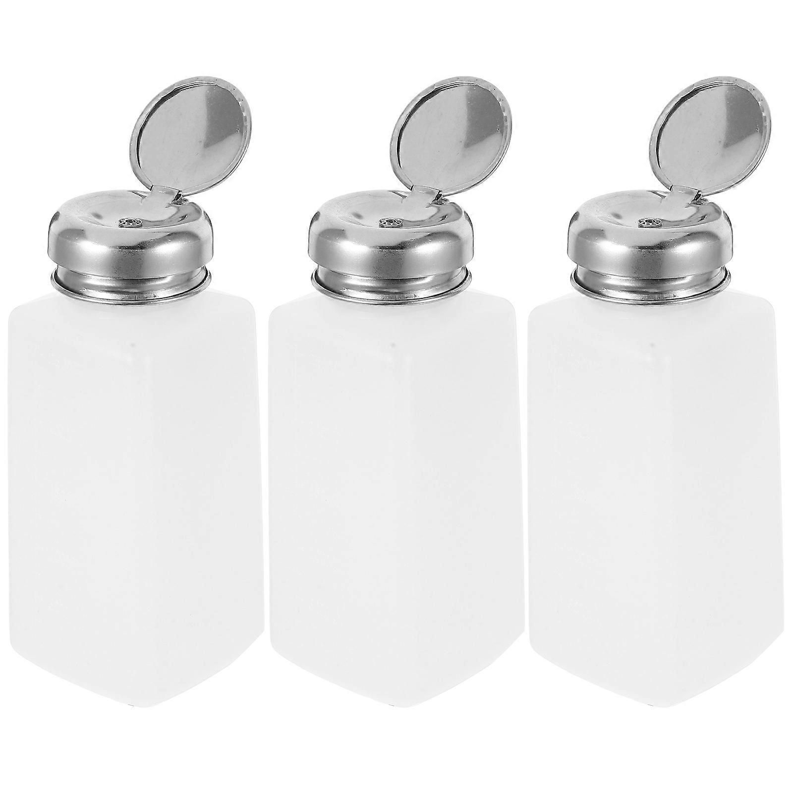 5pcs Refillable Plastic Pump Bottles for Soap, Lotion, Essential Oils – Travel & Home Use – Nail Polish Cleaning