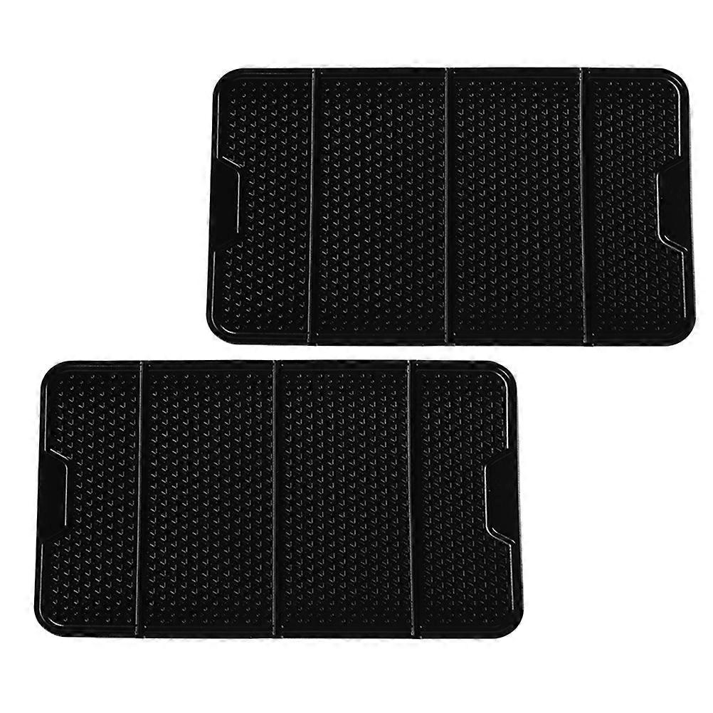 Dash Mat Anti Slip 2Pack Cell Pads Non Sticky For Car Dashboard Bedside Table Users With Resistant Features