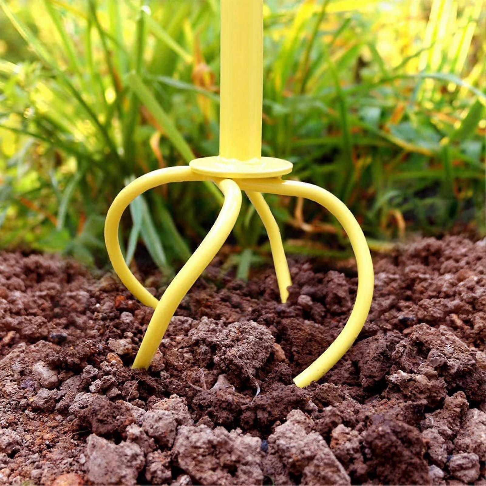 Hand Tiller Garden Tool Ergonomic Handle Design Garden Claw Tool Garden Hand Hoe Tilling Tool For Gardening
