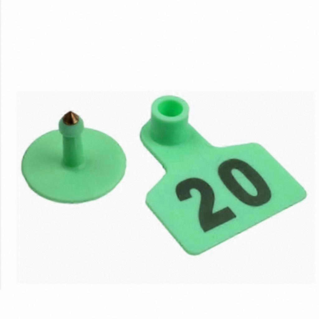 Numbered Livestock Ear Tags for Cattle, 3 Vibrant Colors