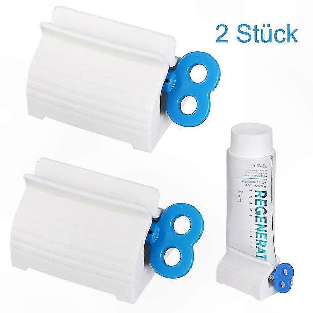 2-Pack Tube Squeezer for Toothpaste, Rust-Free Design, Space-Saving Vertical Storage Solution