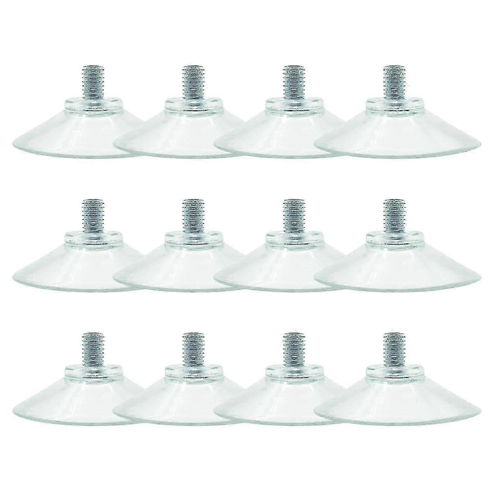 12pcs Suction Cup With Screw Thread Suction Cup With Cap Pvc Table Screw Suction Cups Diameter 4.5 Cm