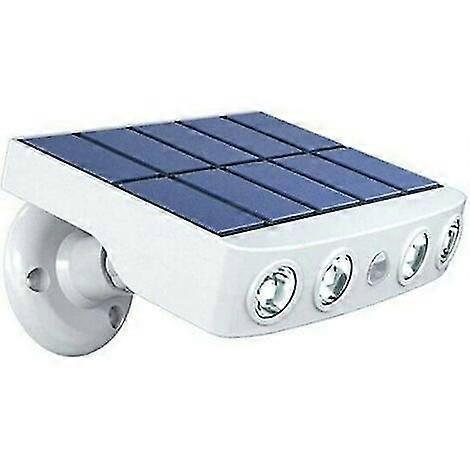 Adjustable and waterproof outdoor solar lamp with motion detector - white light-6000K