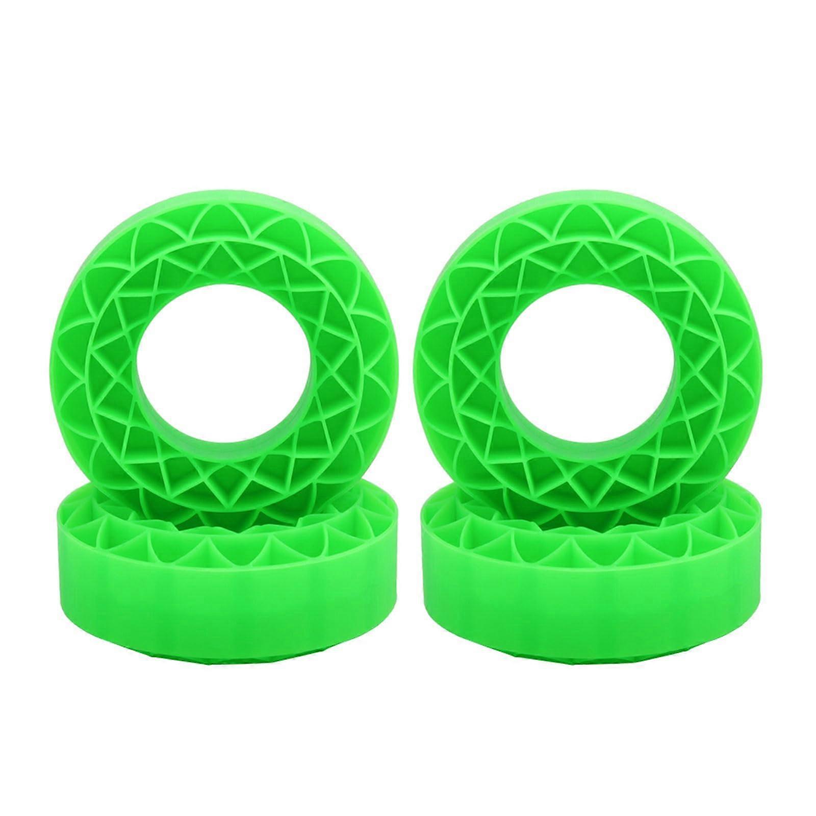 4 pieces Toy Wheel Tire Liner Preset Modification Parts for 1:10 Crawler Car Vehicle Front Rear Tire Inserts