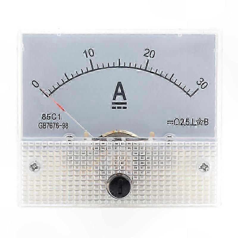 DC 30A Analog Voltmeter Pointer Head Panel Meter for Electrical Monitoring