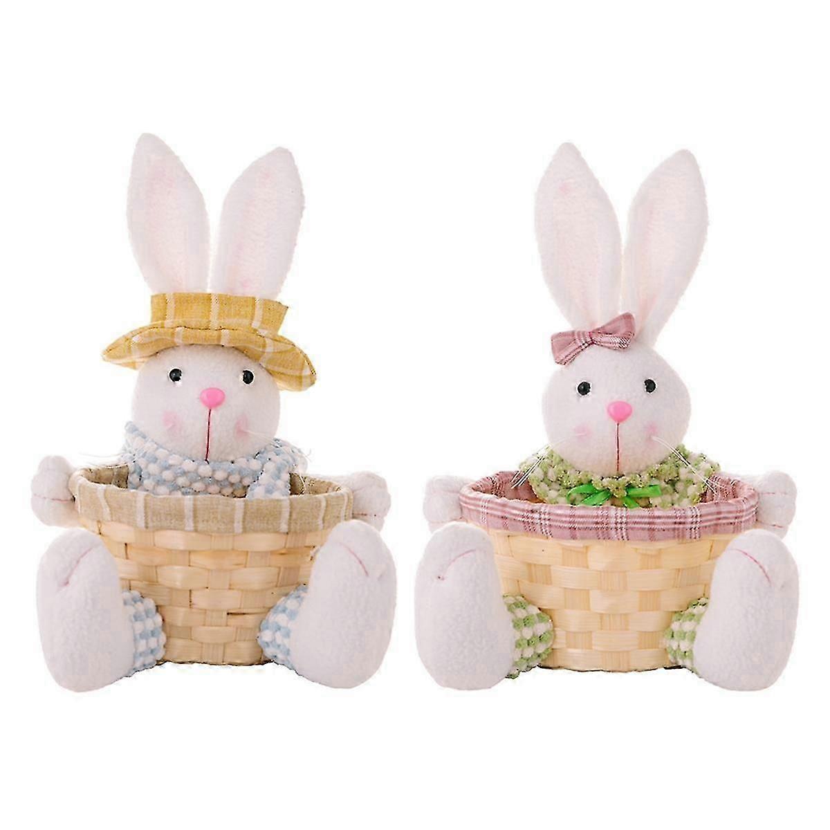 Easter Candy Dish, Bunny Easter Basket, Easter Candy Storage Basket, Gift Box for Table Decor Easter Gift,C