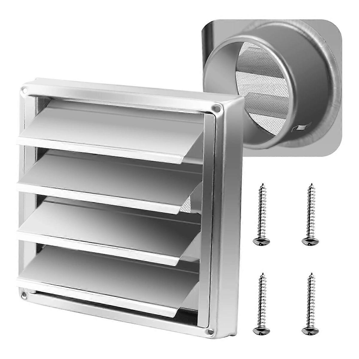 Stainless Steel Louvered Vent Cover for Easy Installation,100mm