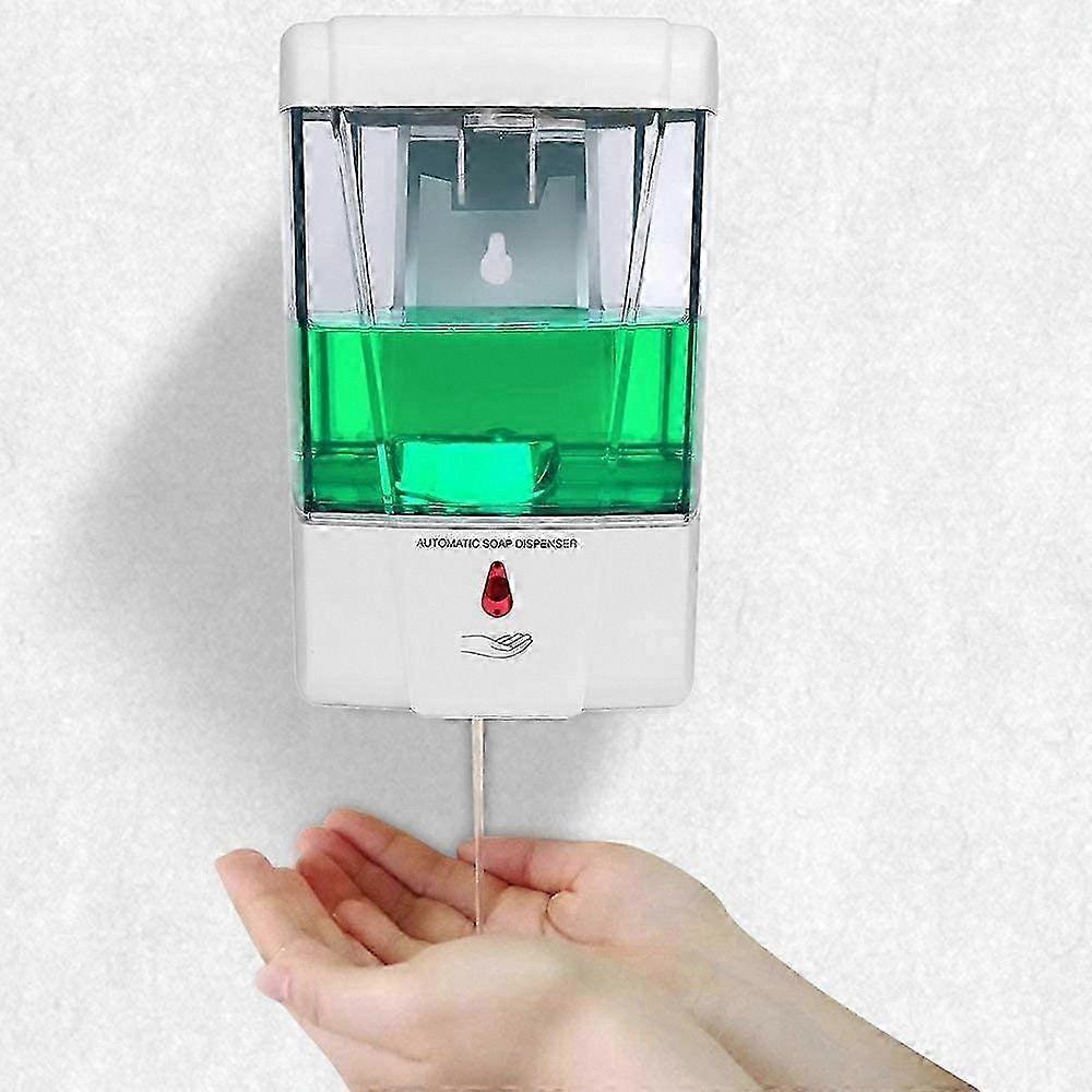 Automatic Touch-Free Soap Dispenser 700ml with Infrared Sensor Wall Mount Hand Sanitizer Station Hydroalcohol Compatible