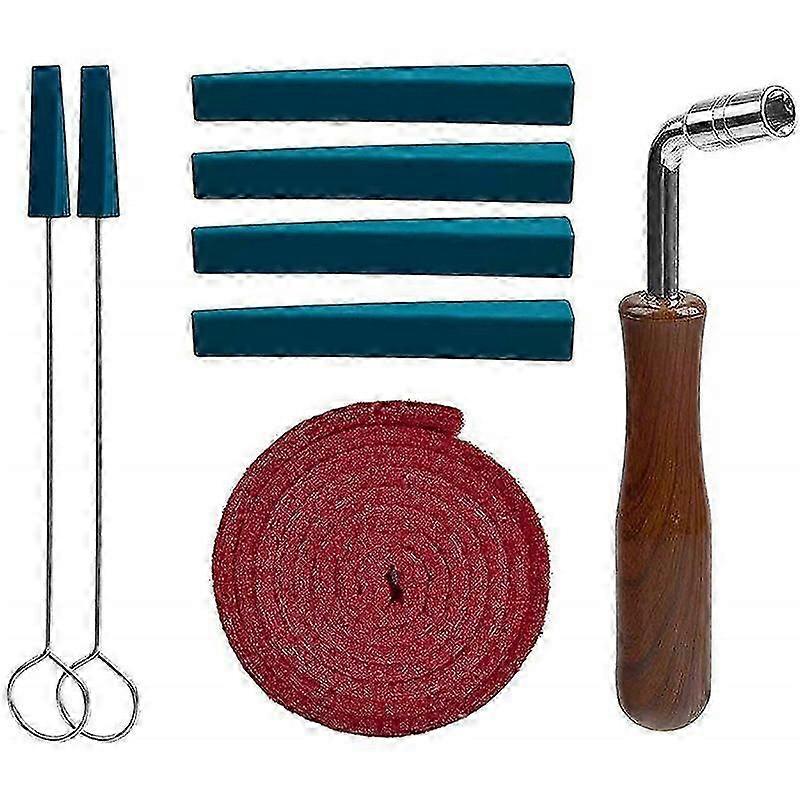 Piano Tuning Kit, Professional Piano Tuner Kit Including Tuning Wrench Hammer, Temperament Strip, Mute Kit