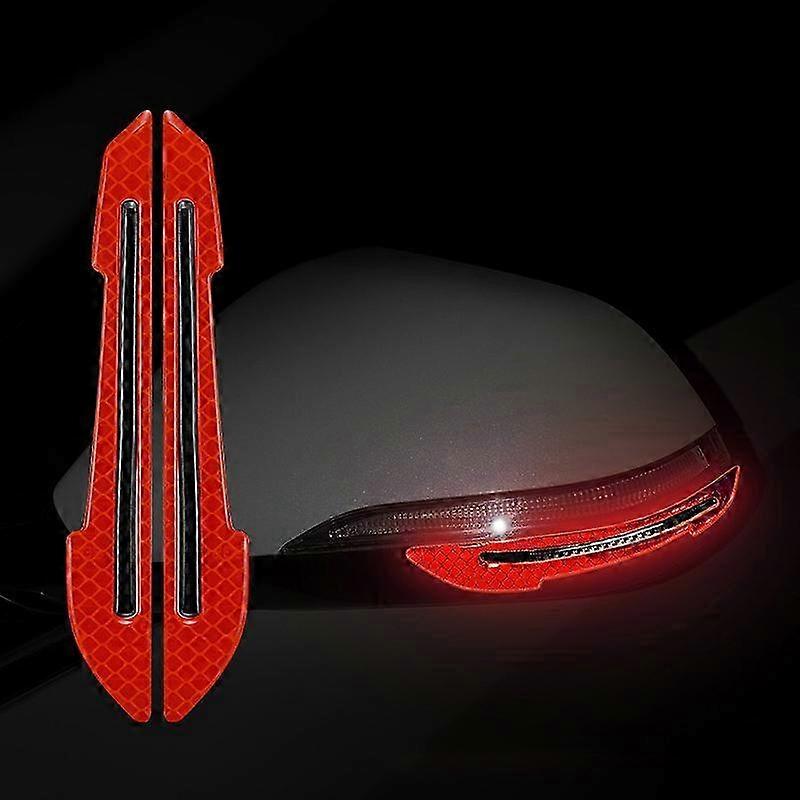 2Pcs/set Car Rearview Mirror Reflective Stickers Auto Styling Night...