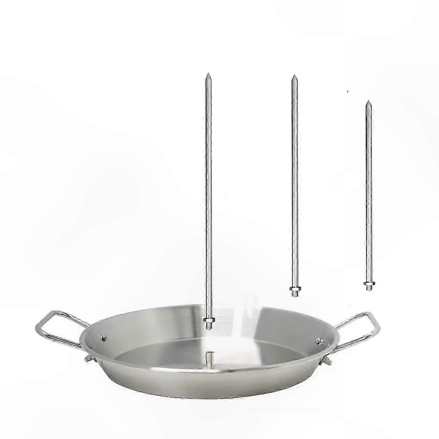 Vertical Grill Stand with 3 Removable Skewers for BBQ and Roasting