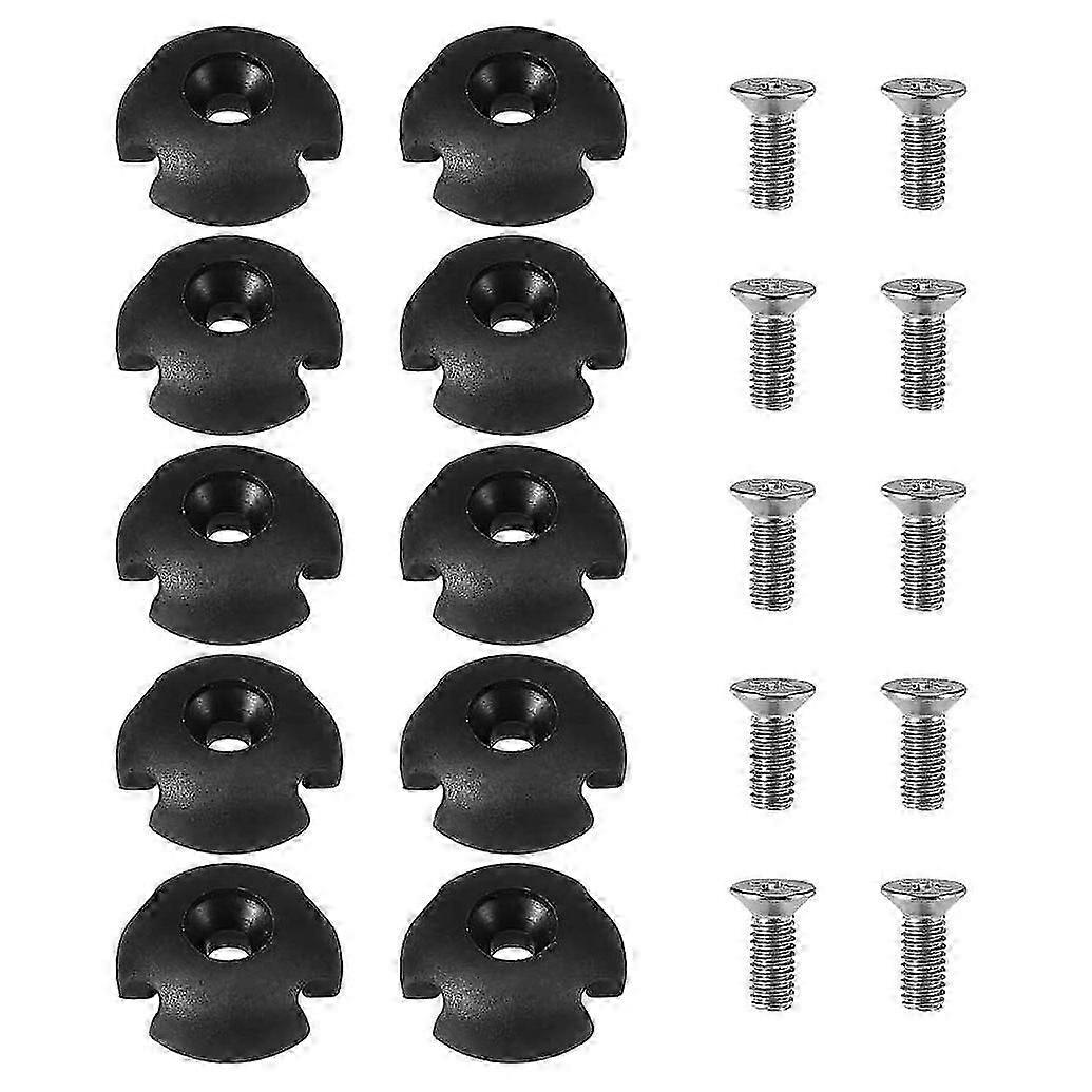 10Pcs Deck Line Guide Slotted Round Out Pull Rope Buckle Fitting Accessories for Kayak Canoe Boat