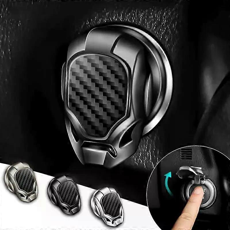 Universal Car Engine Button Cover Engine Ignition Start Stop Switch Decorative Push Button Cover Flip Up Lid Car Styling