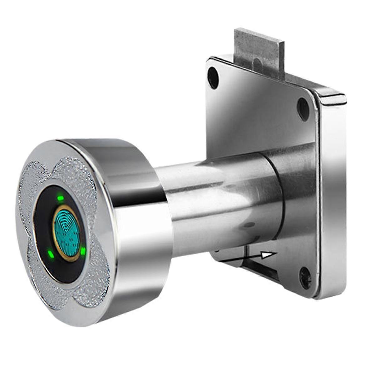 138-32 Fingerprint Lock No Punching Biometric Electronic Door Lock Low Power Consumption with Tricolor Lamp for Office A