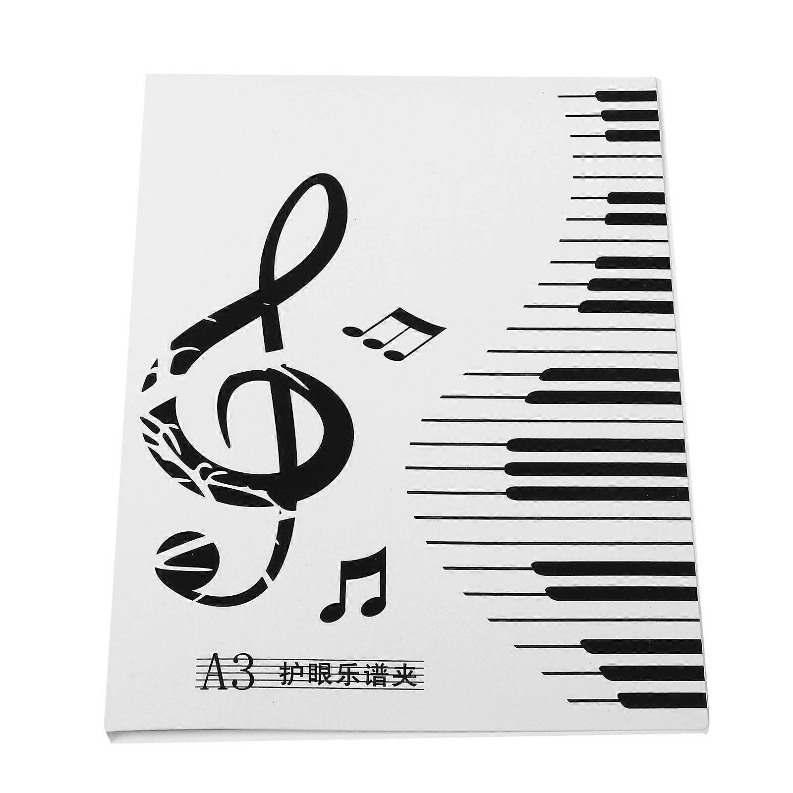 Music Sheet Folder Multifunctional Plastic Holder for 20 Pages