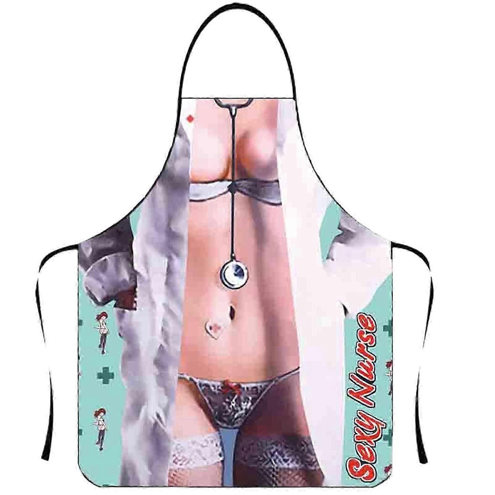Funny Kitchen Apron for Men with Muscular Design